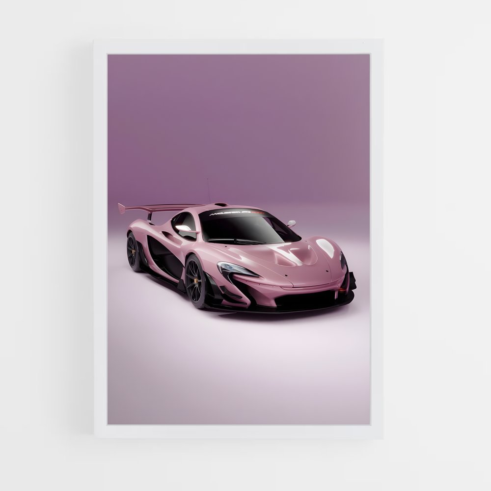 Poster Pink Hyperdrive – affiche Mclaren (vue 3)